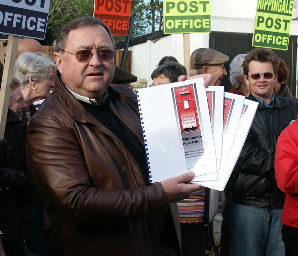 Jim Latham with the dossier