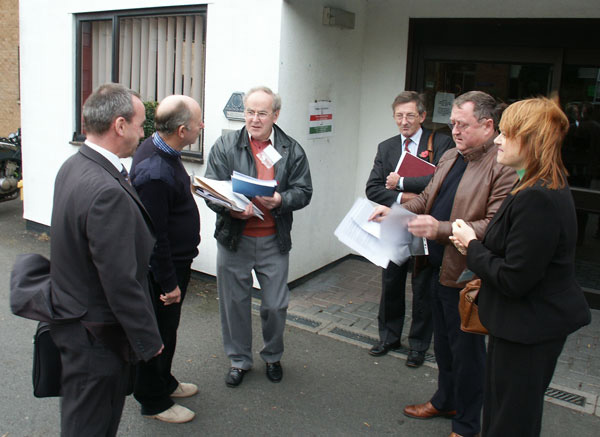 FORPO meet Mark Partington of Post Office Ltd, and Shirley Goodchild  and John Verspeak of Postwatch Midlands.