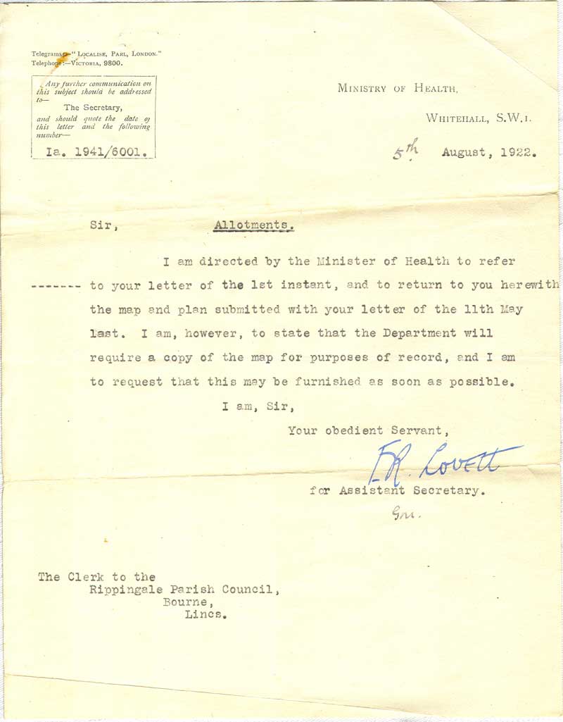 03-LetterMinHealth5August1922
